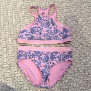 Athleta Pink and Purple Kids Swim Bikini - size XL/14